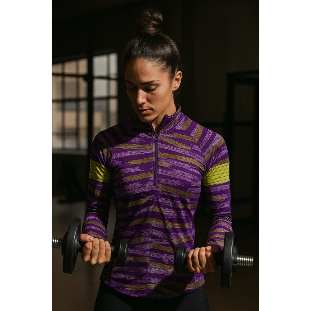 Asics Purple and Green Women's Jacket